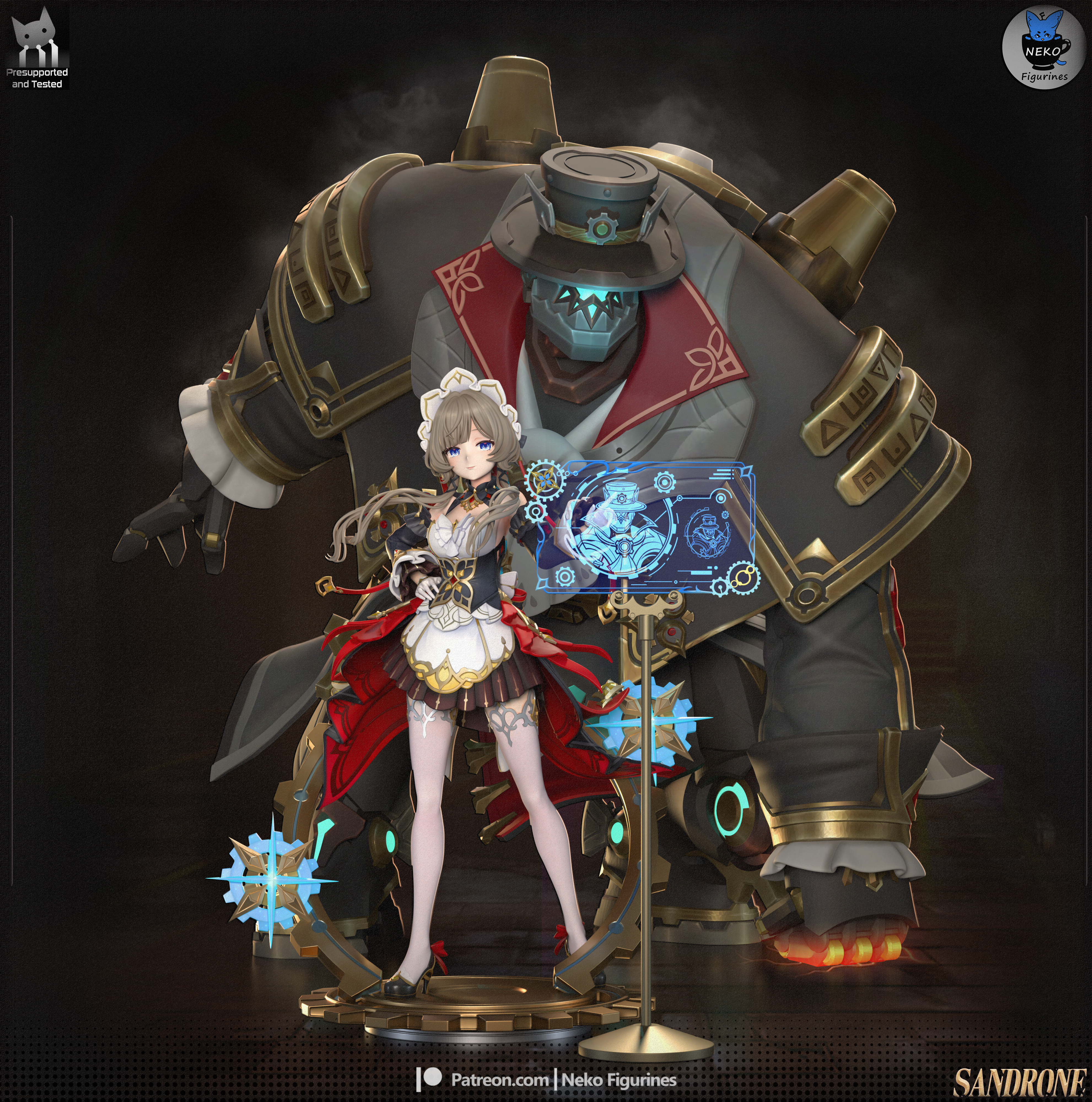 Sandrone and Pulonia - Genshin Impact